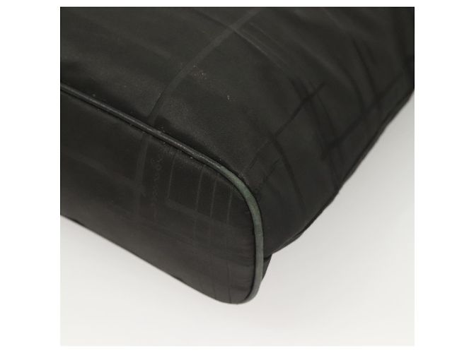 Borsa a spalla Salvatore Ferragamo in nylon nero argento autentica bs27182 - vista 13