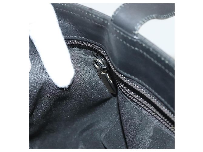 Borsa a spalla Salvatore Ferragamo in nylon nero argento autentica bs27182 - vista 19