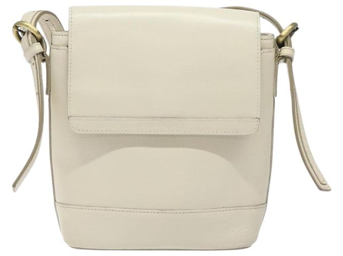 Borsa a spalla in pelle bianca Auth am8778 di BURBERRY Bianco - vista 2