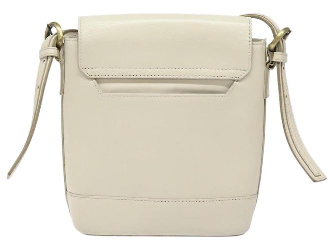 Borsa a spalla in pelle bianca Auth am8778 di BURBERRY Bianco - vista 3