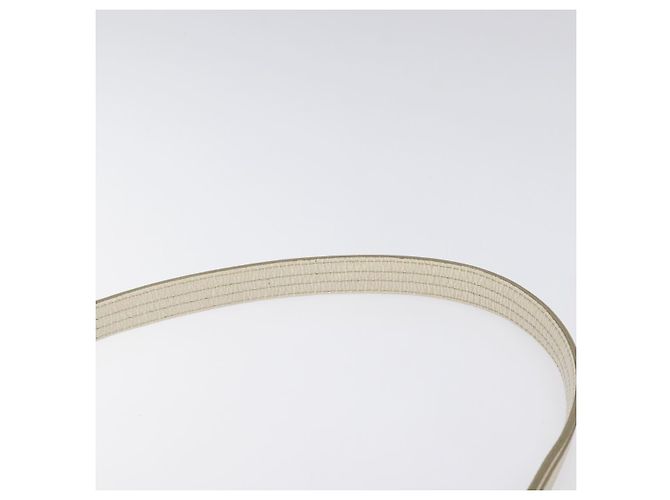 Borsa a spalla in pelle bianca Auth am8778 di BURBERRY Bianco - vista 8