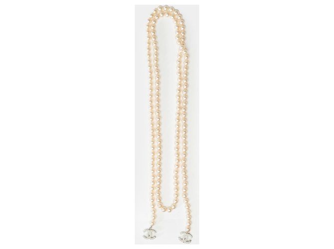 Gioielli CHANEL in Perla Bianca - 102221 Bianco - vista 2