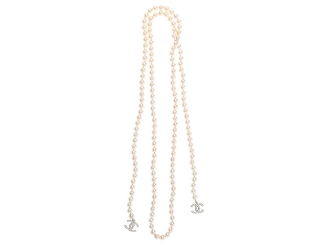Gioielli CHANEL in Perla Bianca - 102221 Bianco - vista 3