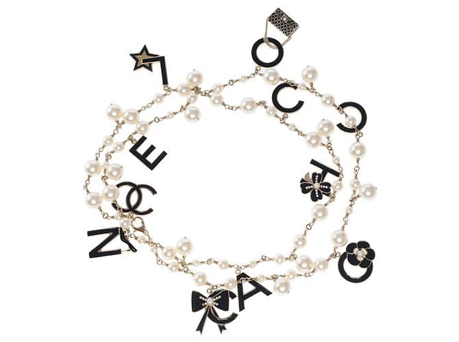 Gioielli CHANEL in Perla Bianca - 102224 Bianco - vista 3