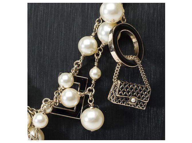 Gioielli CHANEL in Perla Bianca - 102224 Bianco - vista 4
