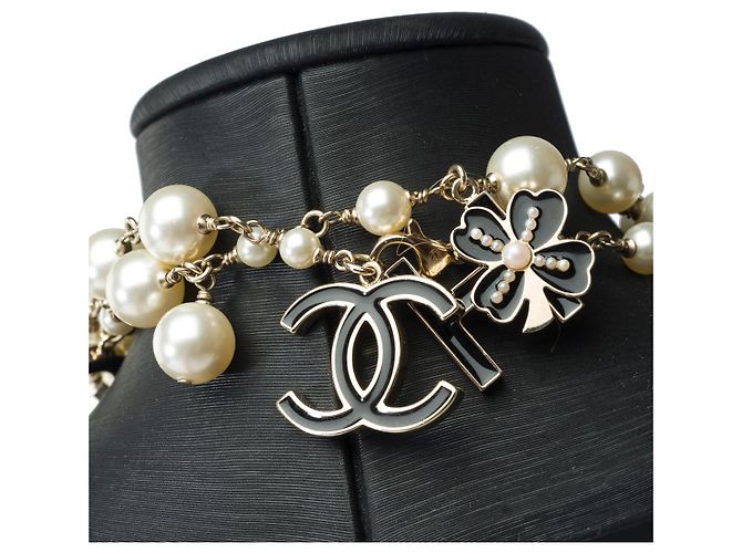 Gioielli CHANEL in Perla Bianca - 102224 Bianco - vista 6