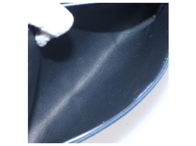 Borsa clutch in tela Trotter Christian Dior blu navy Auth bs27678 - vista 15