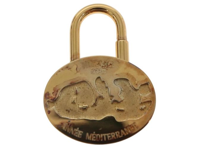 Hermès HERMES Charm Cadena metallo Oro Auth bs27700 D'oro - vista 2
