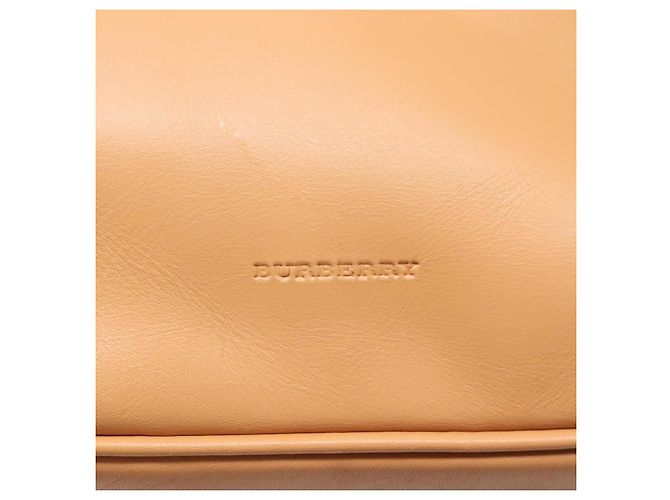 Burberry Borsa a spalla in pelle beige argento autentica ep9425 - vista 14