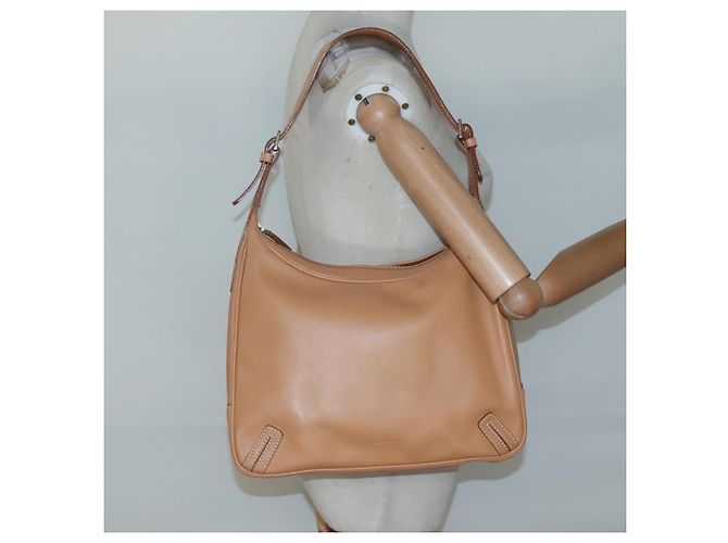 Burberry Borsa a spalla in pelle beige argento autentica ep9425 - vista 20