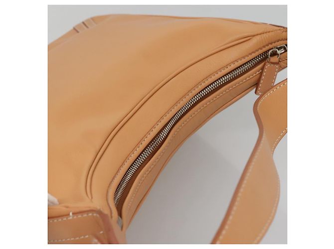 Burberry Borsa a spalla in pelle beige argento autentica ep9425 - vista 6