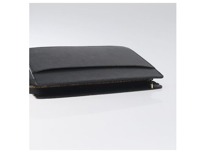 LOUIS VUITTON Epi Pochette Herren Clutch Tasche Schwarz M52522 LV Auth th6189 - Ansicht 5