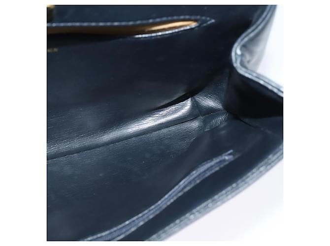 Borsa a spalla GIVENCHY in pelle blu navy e oro Auth BA3654 D'oro - vista 18