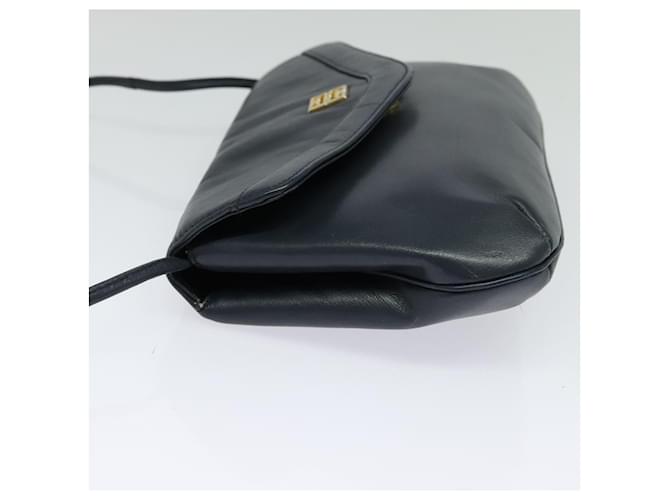 Borsa a spalla GIVENCHY in pelle blu navy e oro Auth BA3654 D'oro - vista 4