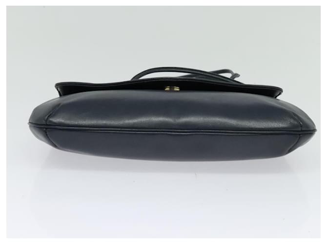 Borsa a spalla GIVENCHY in pelle blu navy e oro Auth BA3654 D'oro - vista 9