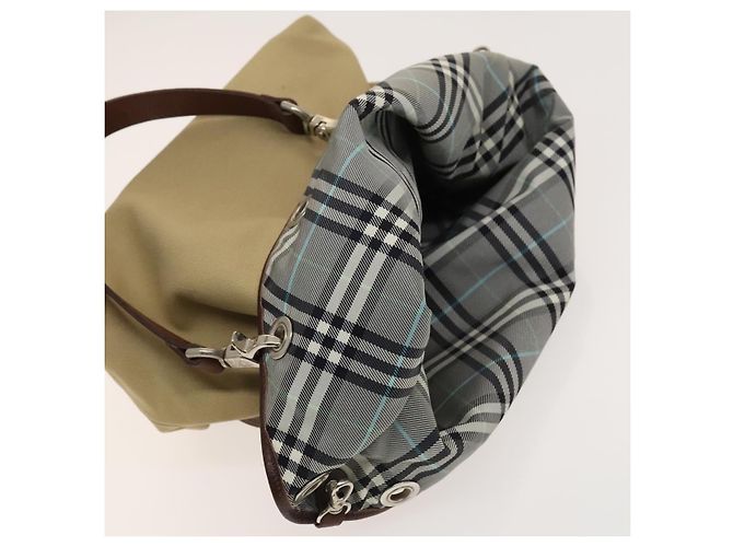 Burberry Blue Label Tote Bag aus Canvas Beige Silber Authentisch bs27140 - Ansicht 21
