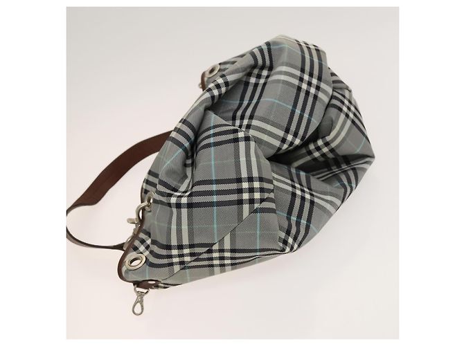 Burberry Blue Label Tote Bag aus Canvas Beige Silber Authentisch bs27140 - Ansicht 22