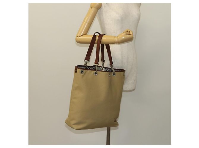 Burberry Blue Label Tote Bag aus Canvas Beige Silber Authentisch bs27140 - Ansicht 24