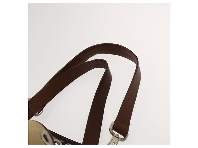 Burberry Blue Label Tote Bag aus Canvas Beige Silber Authentisch bs27140 - Ansicht 8