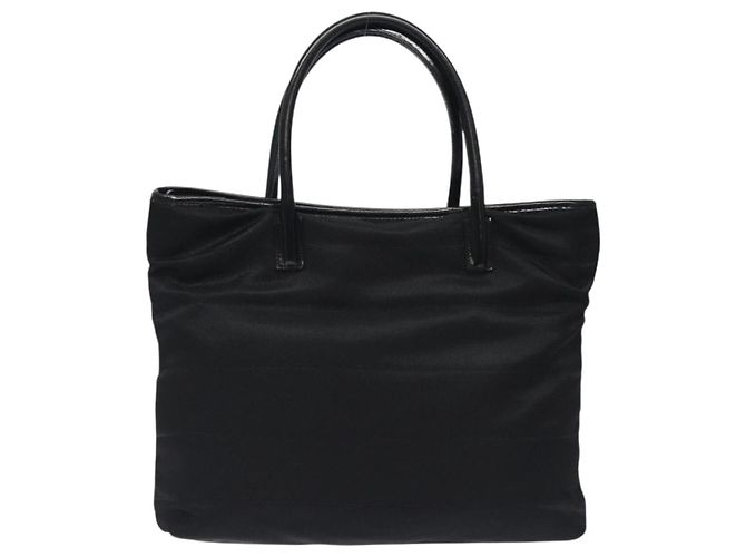 Borsa Tote GUCCI in nylon pelle nera argento 002 123 0457 Auth bs27557 Nero - vista 3