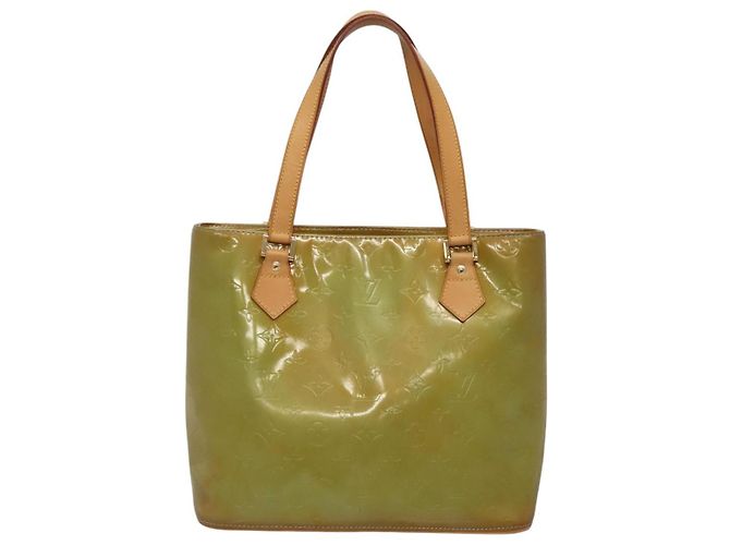 LOUIS VUITTON Monogram Vernis Borsa a Mano Houston Blu Baby M91005 LV Auth 130139 Blu chiaro - vista 13