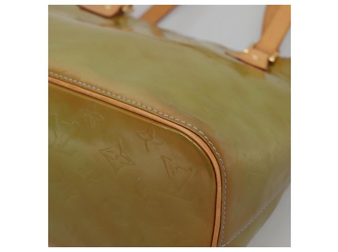 LOUIS VUITTON Monogram Vernis Borsa a Mano Houston Blu Baby M91005 LV Auth 130139 Blu chiaro - vista 14