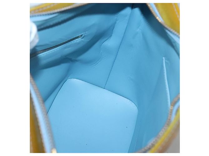 LOUIS VUITTON Monogram Vernis Borsa a Mano Houston Blu Baby M91005 LV Auth 130139 Blu chiaro - vista 18