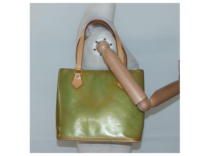 LOUIS VUITTON Monogram Vernis Borsa a Mano Houston Blu Baby M91005 LV Auth 130139 Blu chiaro - vista 22