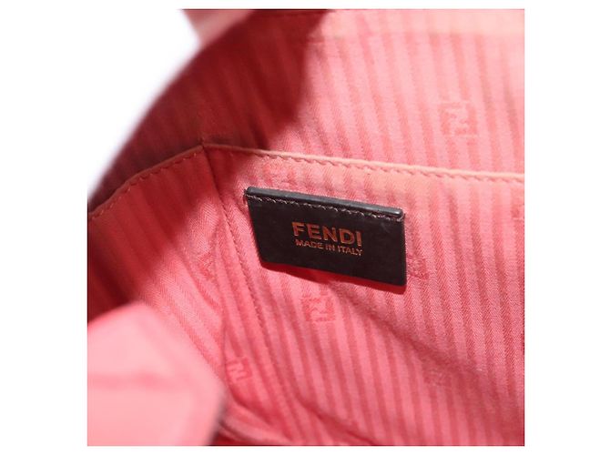 FENDI Borsa a mano in pelle rosa oro Auth bs26640 D'oro - vista 19