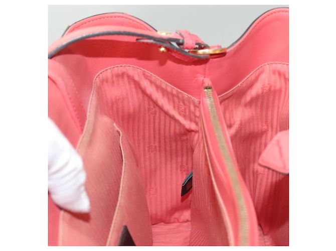 FENDI Borsa a mano in pelle rosa oro Auth bs26640 D'oro - vista 20