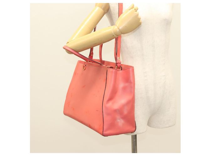 FENDI Borsa a mano in pelle rosa oro Auth bs26640 D'oro - vista 28