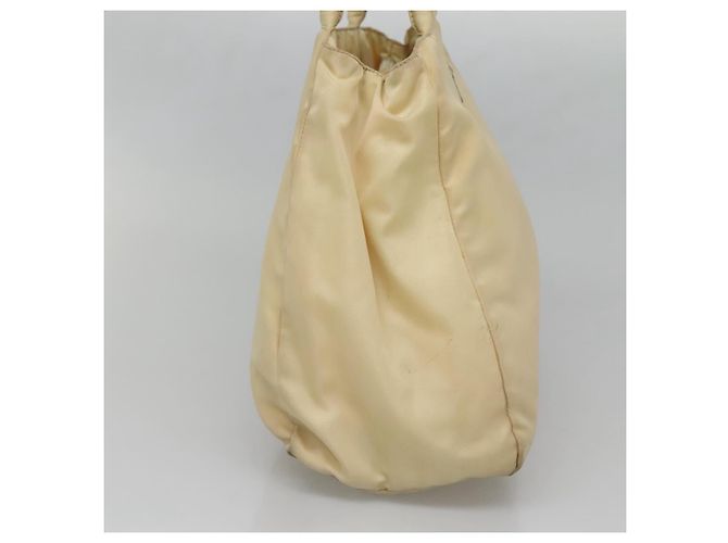 PRADA Tote Bag aus Nylon Beige Silber Authentisch bs27837 - Ansicht 3