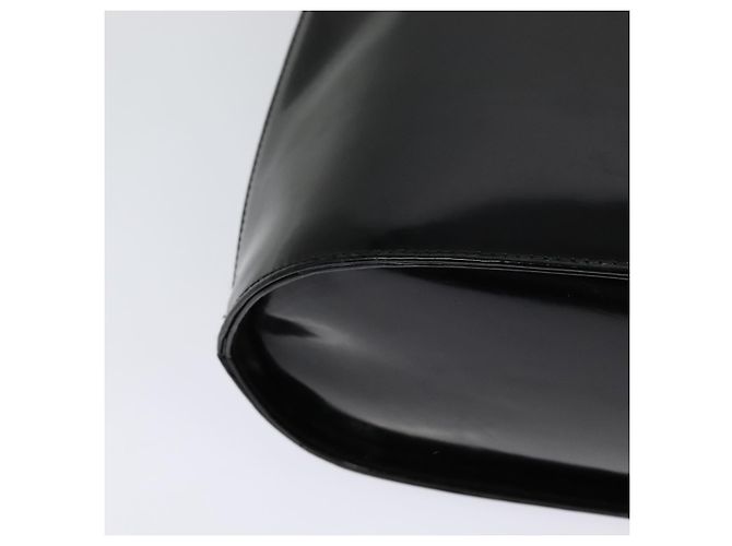 Borsa a Spalla Gancini Smalto Nero Salvatore Ferragamo Auth bs26907 - vista 12