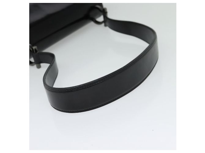 Borsa a Spalla Gancini Smalto Nero Salvatore Ferragamo Auth bs26907 - vista 7