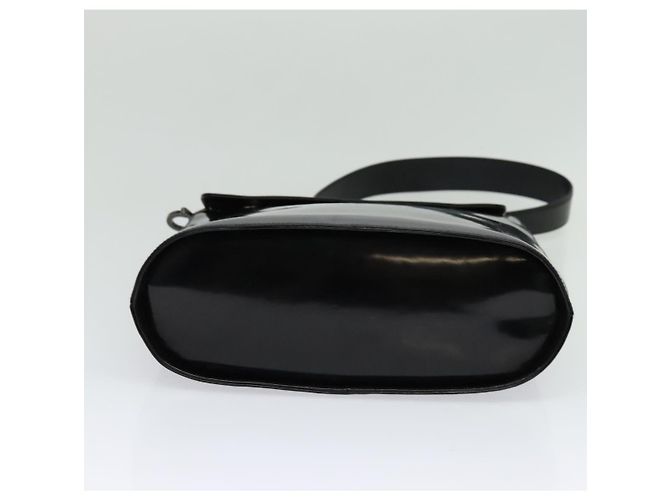 Borsa a Spalla Gancini Smalto Nero Salvatore Ferragamo Auth bs26907 - vista 9
