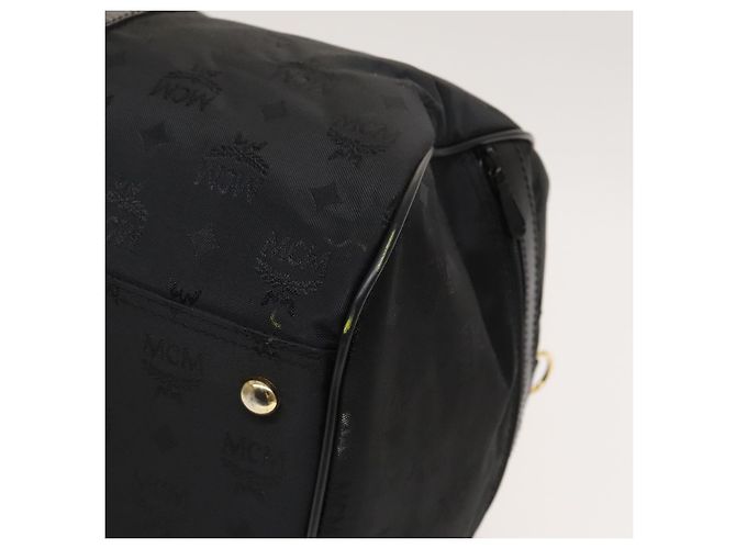 Borsa Boston in nylon 2 vie Vicetos MCM Logogram marrone oro Auth hk2824 D'oro - vista 12
