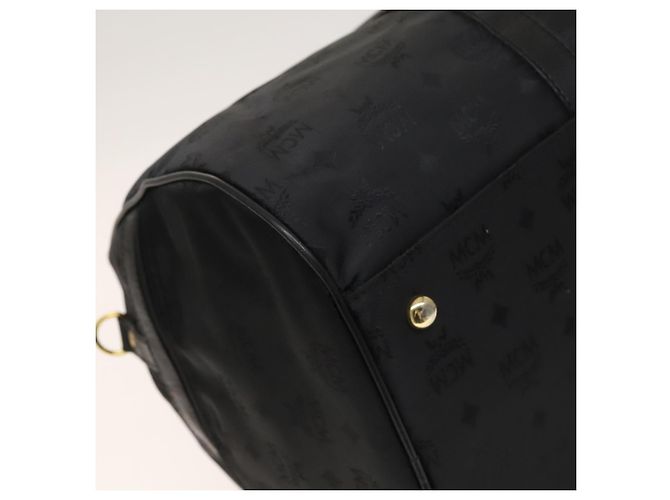 Borsa Boston in nylon 2 vie Vicetos MCM Logogram marrone oro Auth hk2824 D'oro - vista 13