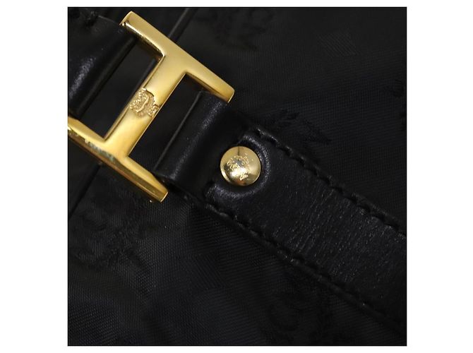 Borsa Boston in nylon 2 vie Vicetos MCM Logogram marrone oro Auth hk2824 D'oro - vista 14