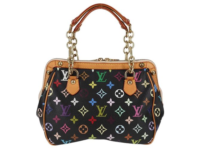 LOUIS VUITTON Handtasche Gracie MM Monogram Multicolor Schwarz M92591 Auth 126225SV - Ansicht 2