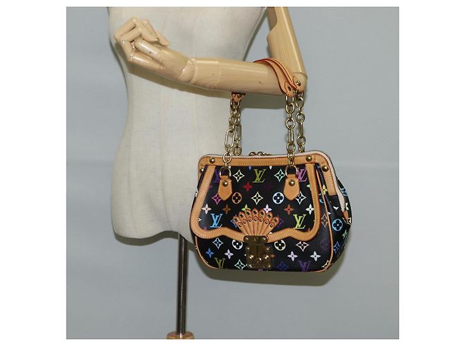 LOUIS VUITTON Handtasche Gracie MM Monogram Multicolor Schwarz M92591 Auth 126225SV - Ansicht 25