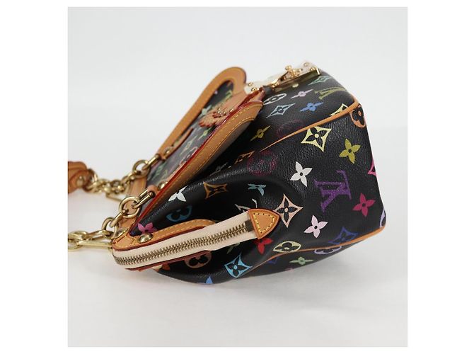 LOUIS VUITTON Handtasche Gracie MM Monogram Multicolor Schwarz M92591 Auth 126225SV - Ansicht 3