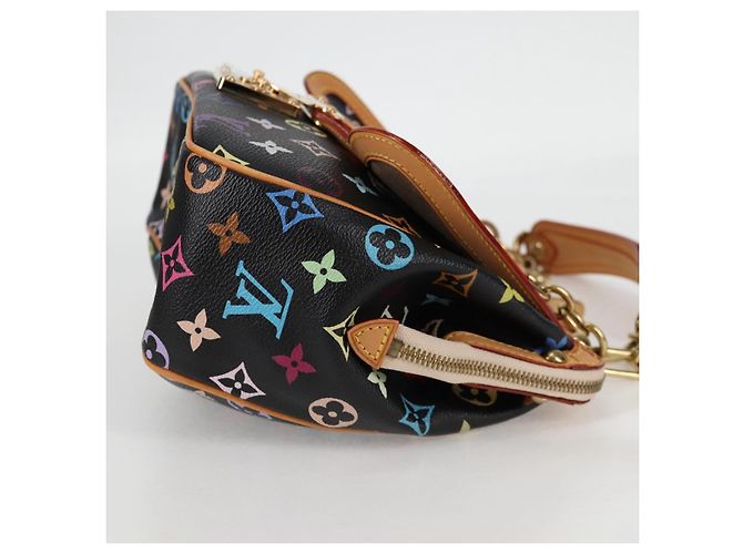 LOUIS VUITTON Handtasche Gracie MM Monogram Multicolor Schwarz M92591 Auth 126225SV - Ansicht 4