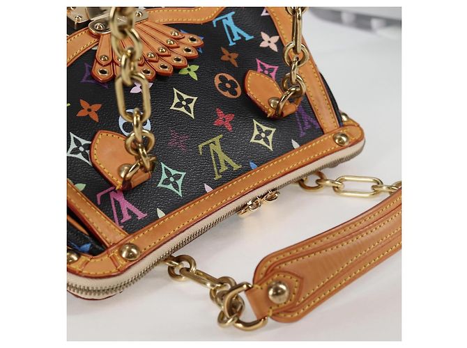 LOUIS VUITTON Handtasche Gracie MM Monogram Multicolor Schwarz M92591 Auth 126225SV - Ansicht 6