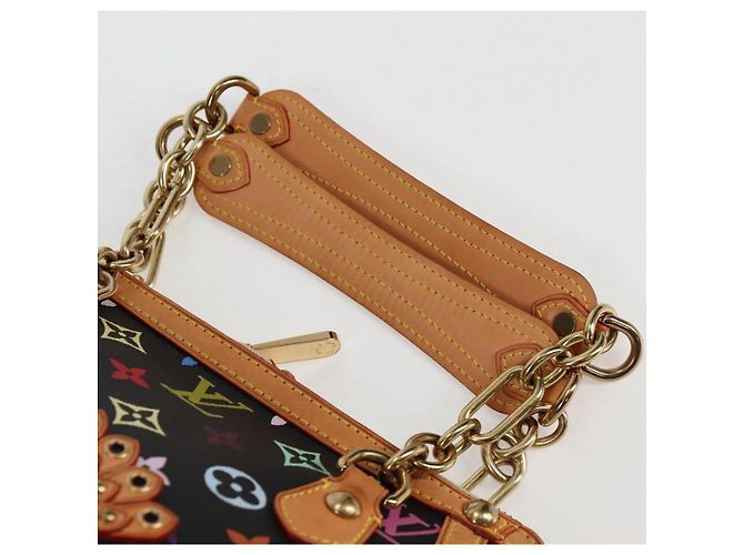 LOUIS VUITTON Handtasche Gracie MM Monogram Multicolor Schwarz M92591 Auth 126225SV - Ansicht 8