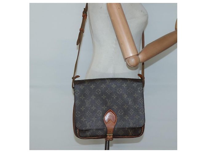 LOUIS VUITTON Monogram Cartouchiere GM Borsa a Spalla M51252 LV Auth ep9468 Monogramma - vista 23