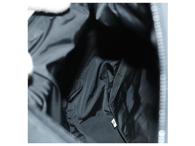 PRADA Borsa a Spalla Sportiva in Nylon Nero Argento Auth bs26885 - vista 19
