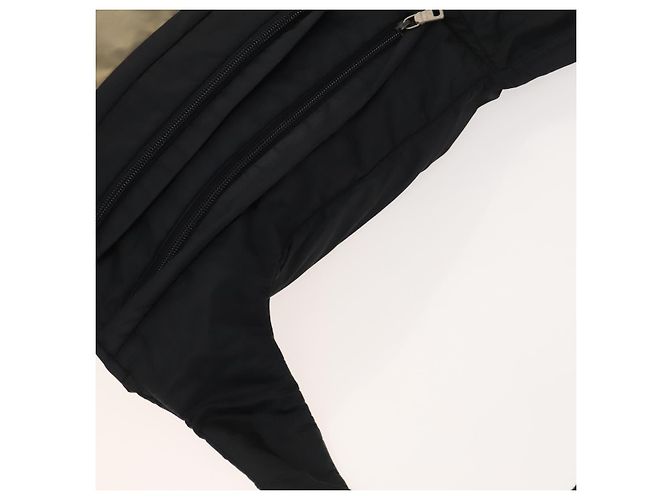 PRADA Borsa a Spalla Sportiva in Nylon Nero Argento Auth bs26885 - vista 6