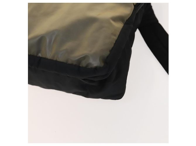 PRADA Borsa a Spalla Sportiva in Nylon Nero Argento Auth bs26885 - vista 9