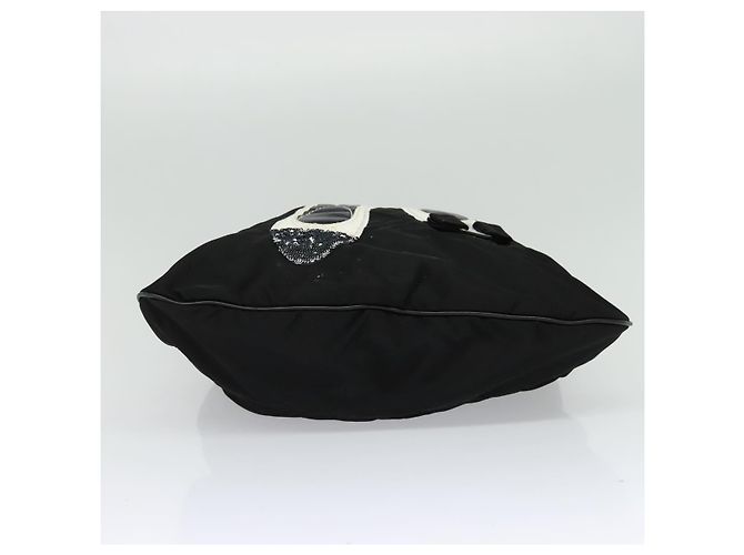 Borsa a spalla Salvatore Ferragamo Nylon 2way Nera Auth 127844 Nero - vista 11