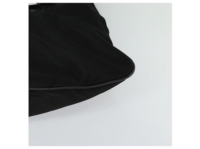 Borsa a spalla Salvatore Ferragamo Nylon 2way Nera Auth 127844 Nero - vista 13